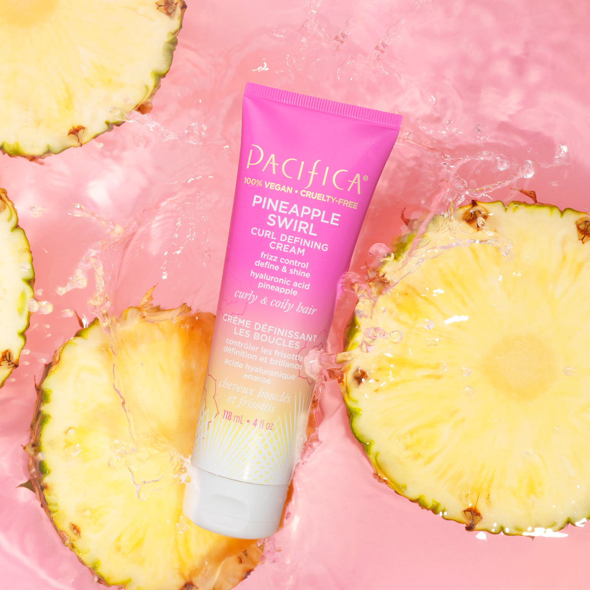 Pineapple Swirl Curl Defining Cream - Haircare - Pacifica Beauty