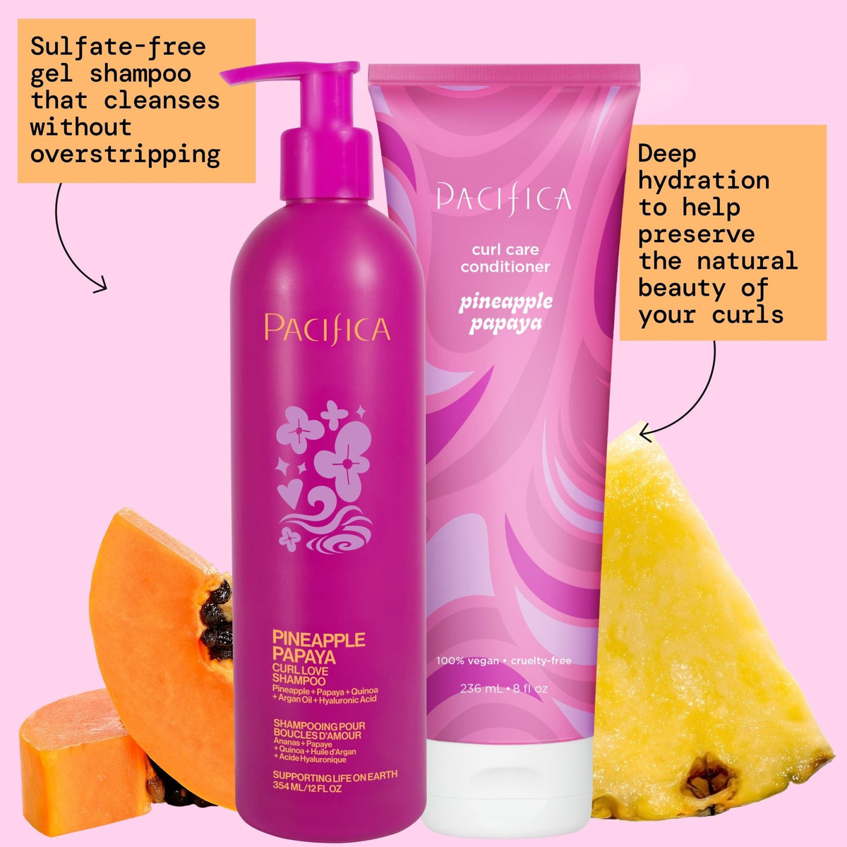 Pineapple Papaya Curl Care Bundle - Pacifica