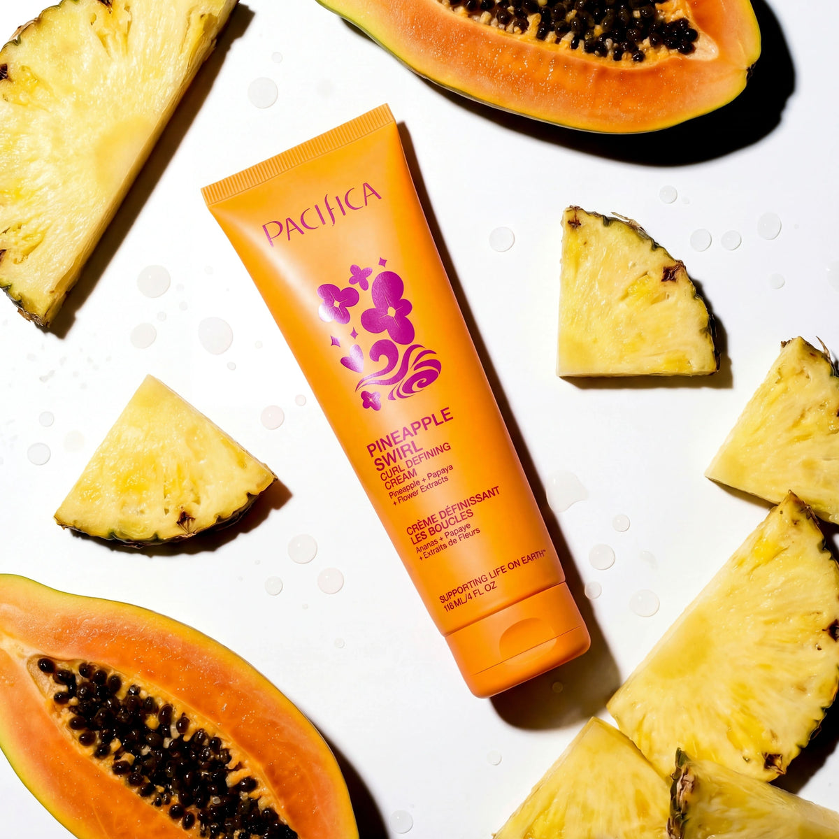 Pineapple Swirl Curl Defining Cream - Haircare - Pacifica Beauty