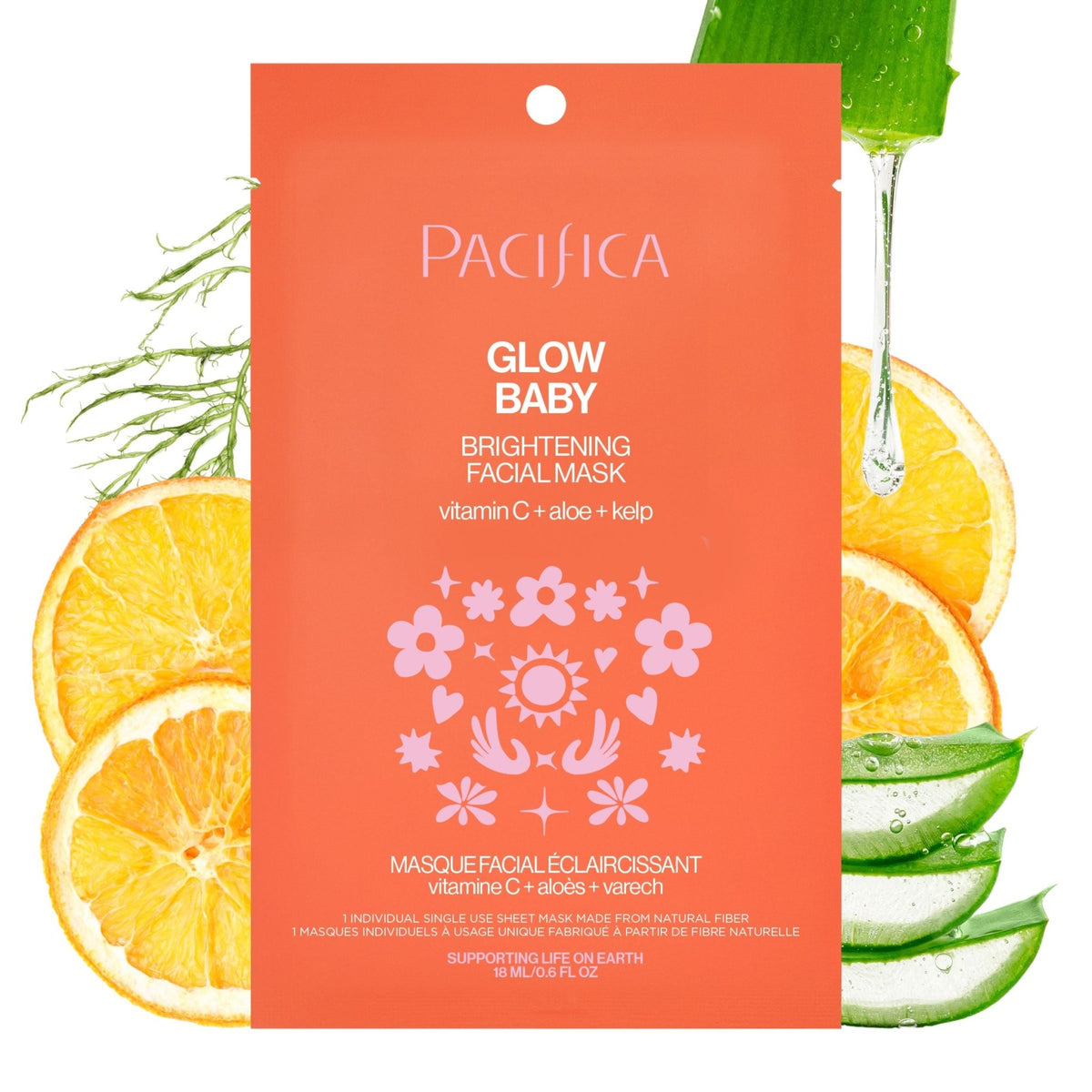 Glow Baby Brightening Facial Mask - Pacifica