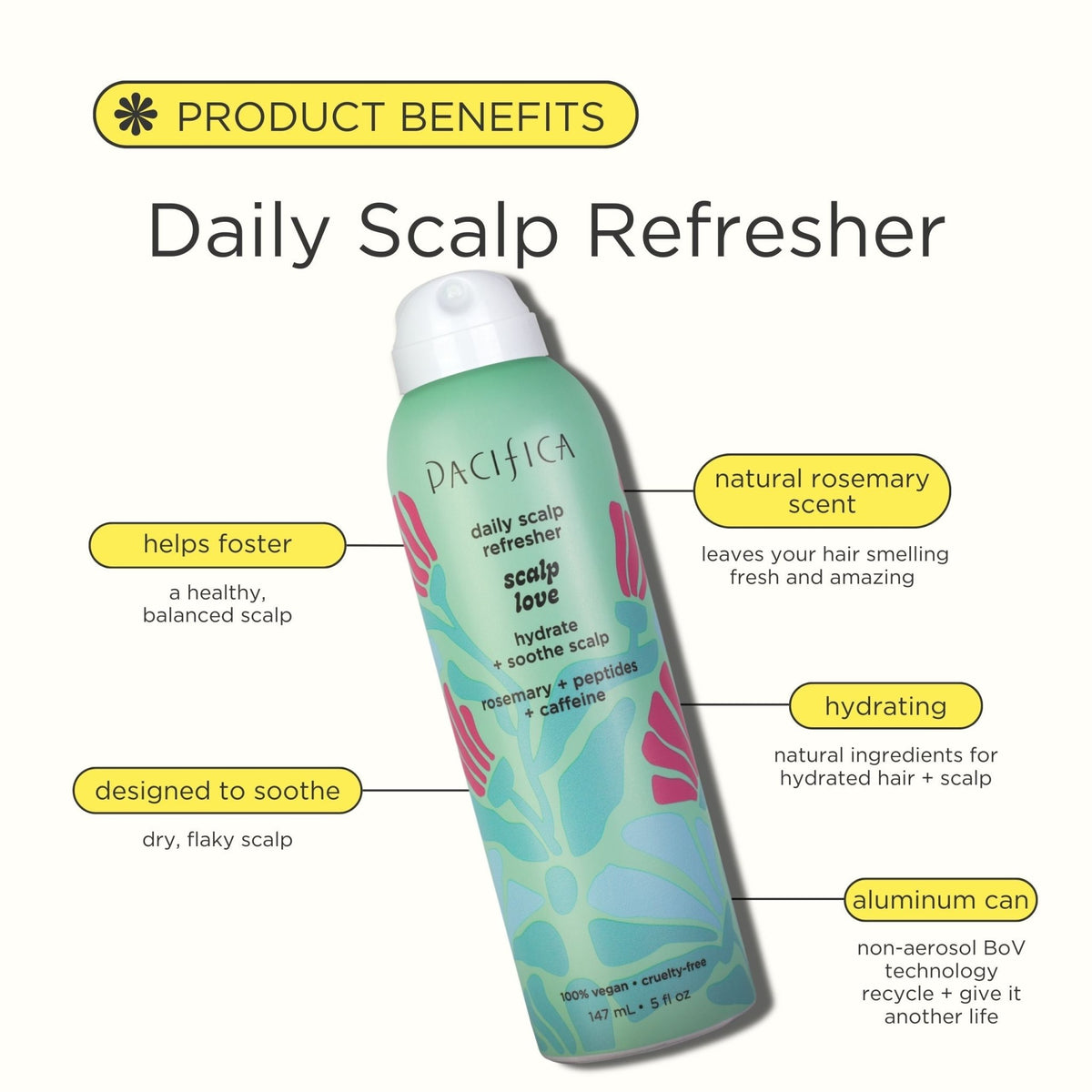 Scalp Love Daily Scalp Refresher Rosemary Mint - Pacifica