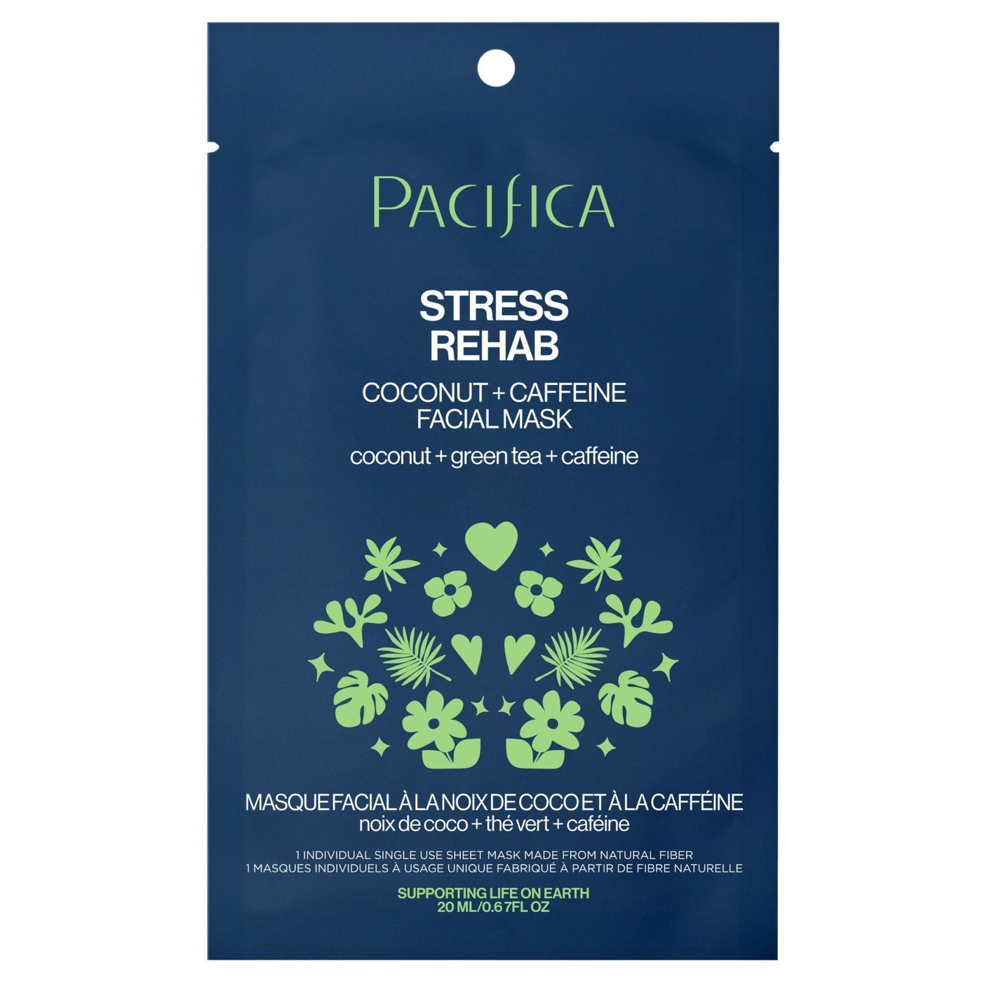 Stress Rehab Coconut & Caffeine Facial Mask - Pacifica