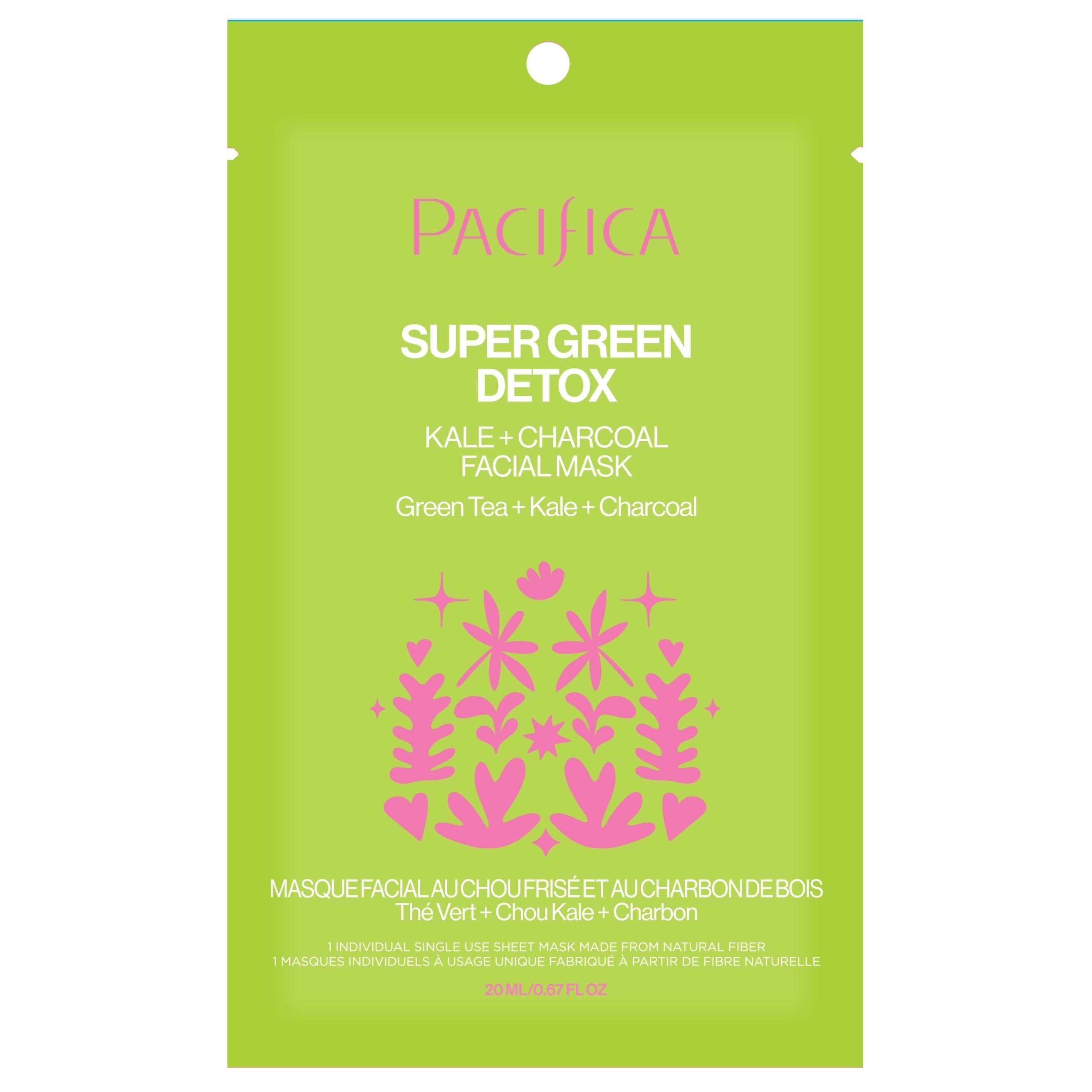 Super Green Detox Kale & Charcoal Detox Facial Mask | Pacifica