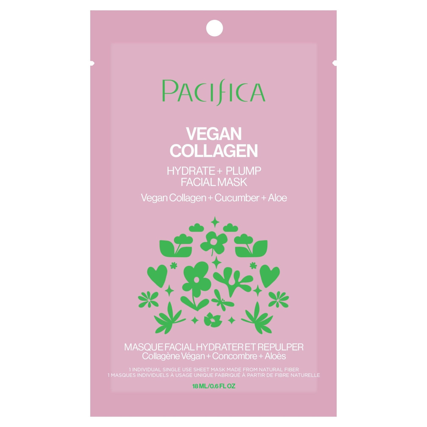 Vegan Collagen Hydrate & Plump Facial Mask - Pacifica
