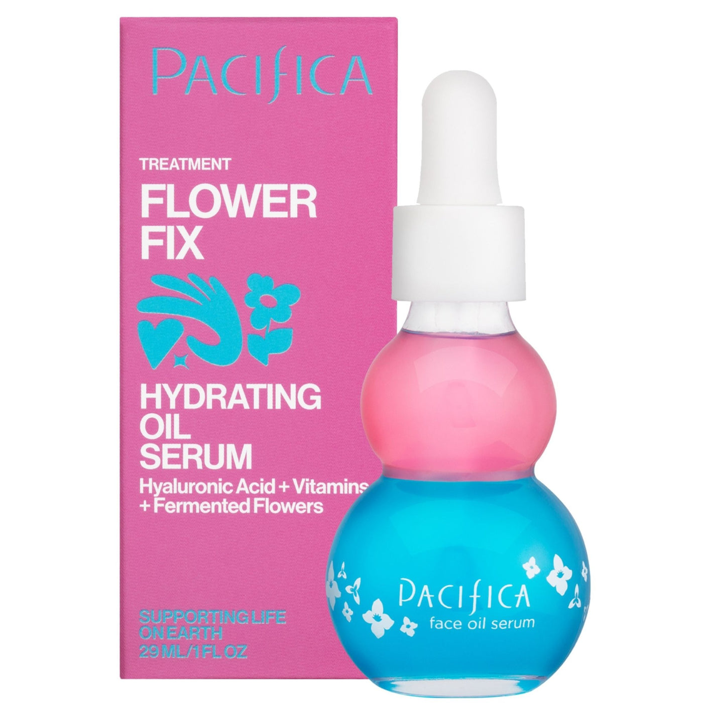 Flower Fix Bi - Phase Hydrating Oil Serum - Pacifica