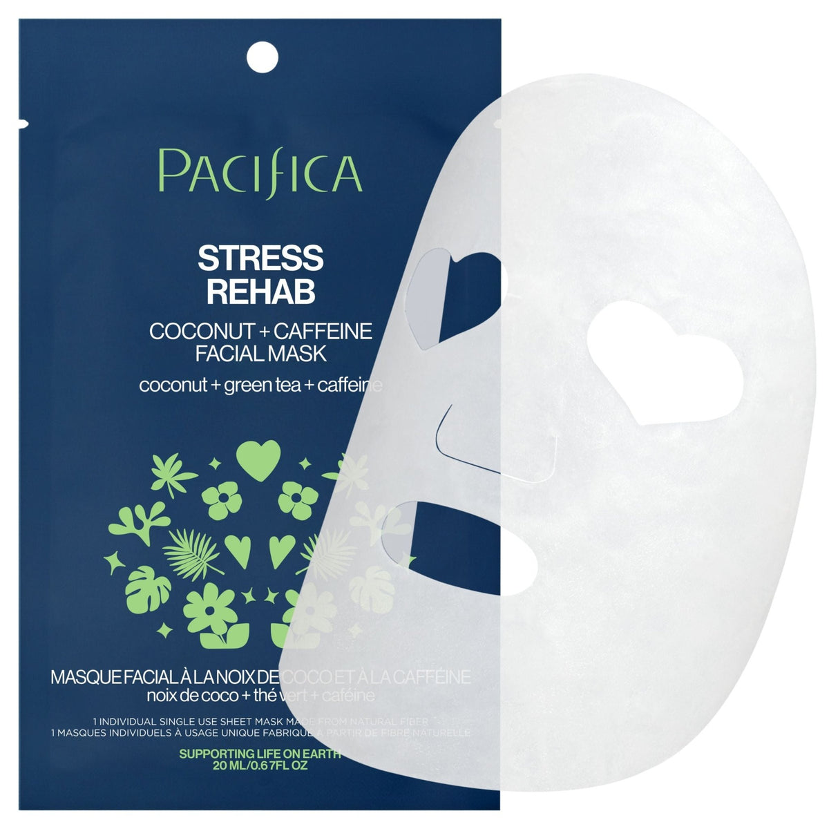 Stress Rehab Coconut & Caffeine Facial Mask - Pacifica