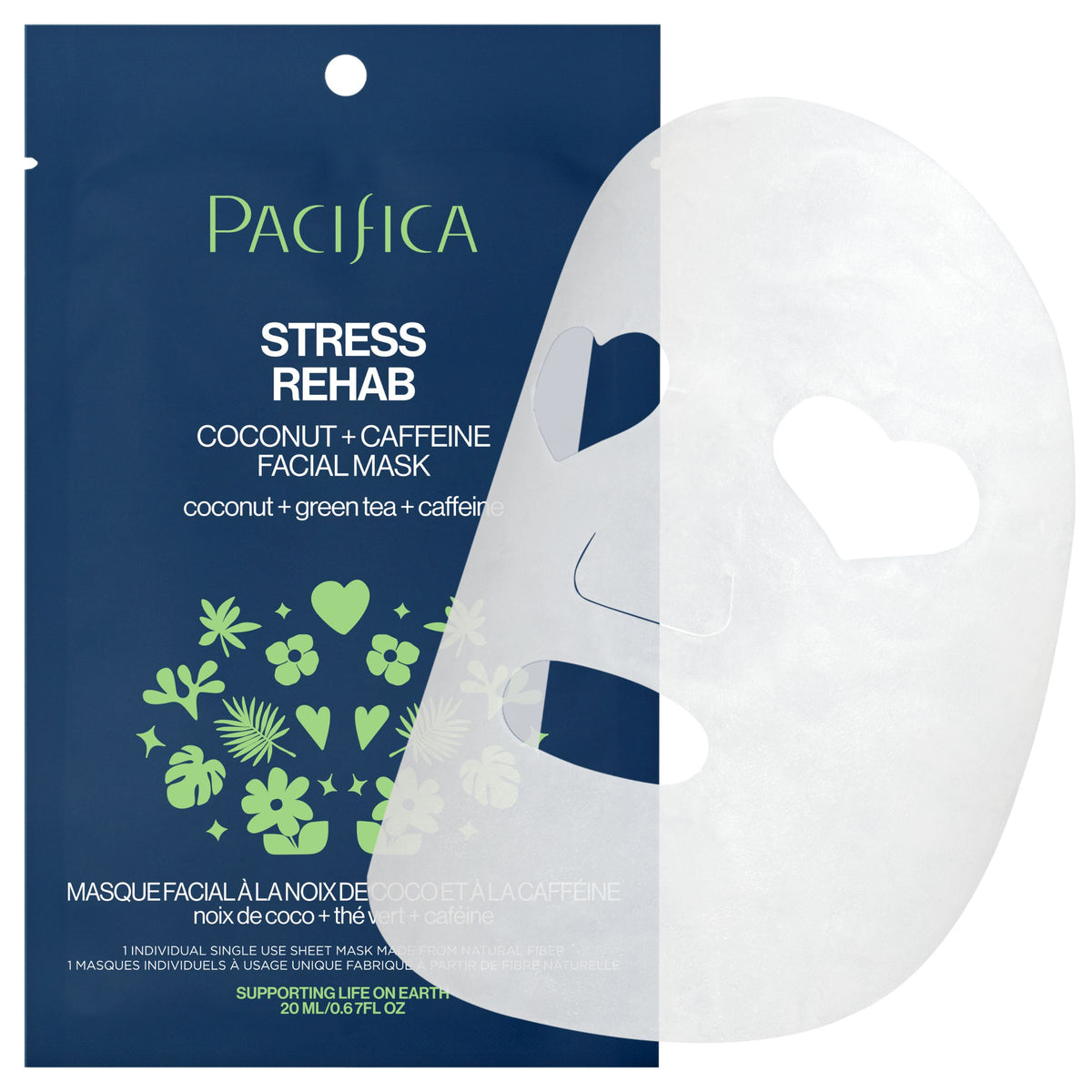 Stress Rehab Coconut & Caffeine Facial Mask - Skin Care - Pacifica Beauty