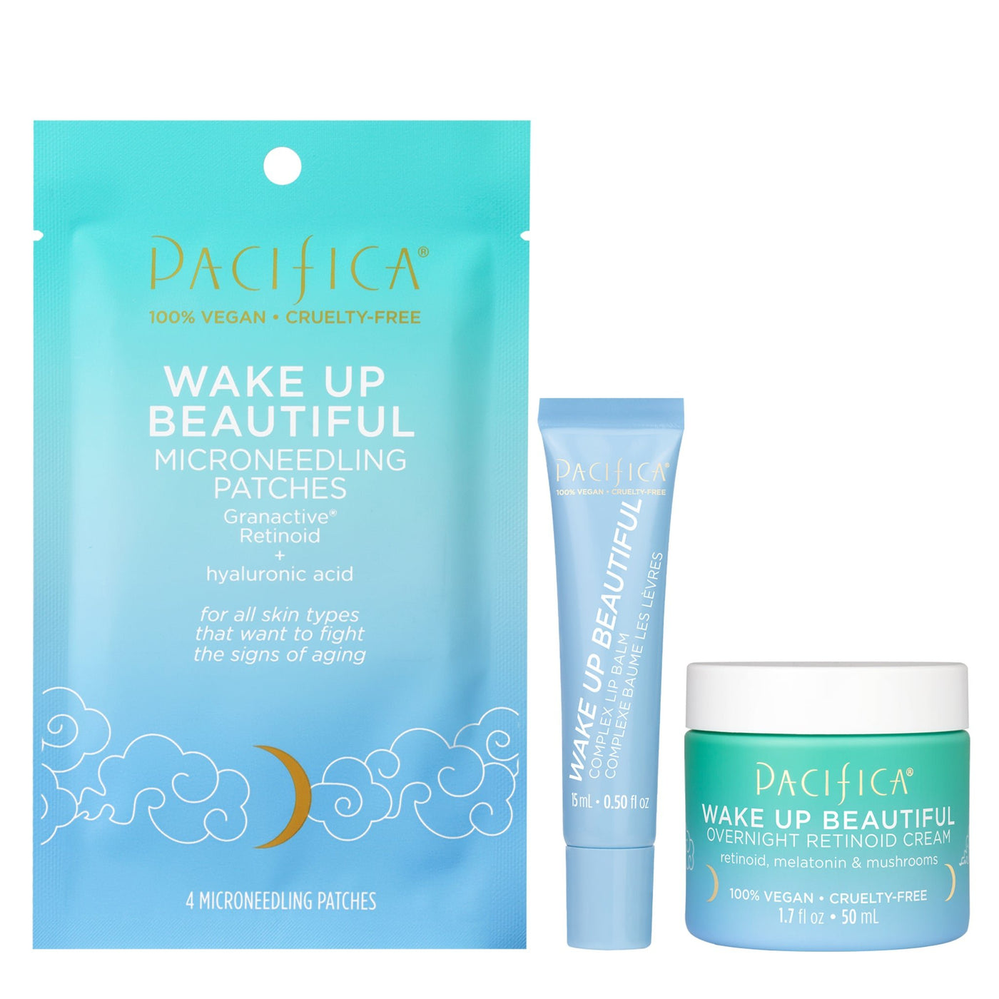 Wake Up Beautiful Hydrate & Repair Trio - Pacifica