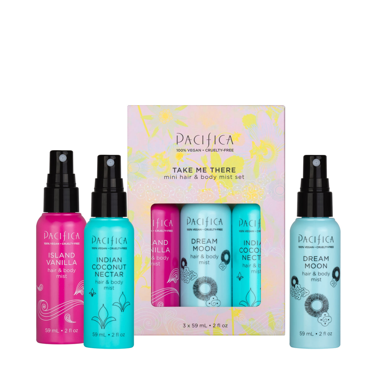 Take Me There Mini Hair & Body Mist Set - Pacifica