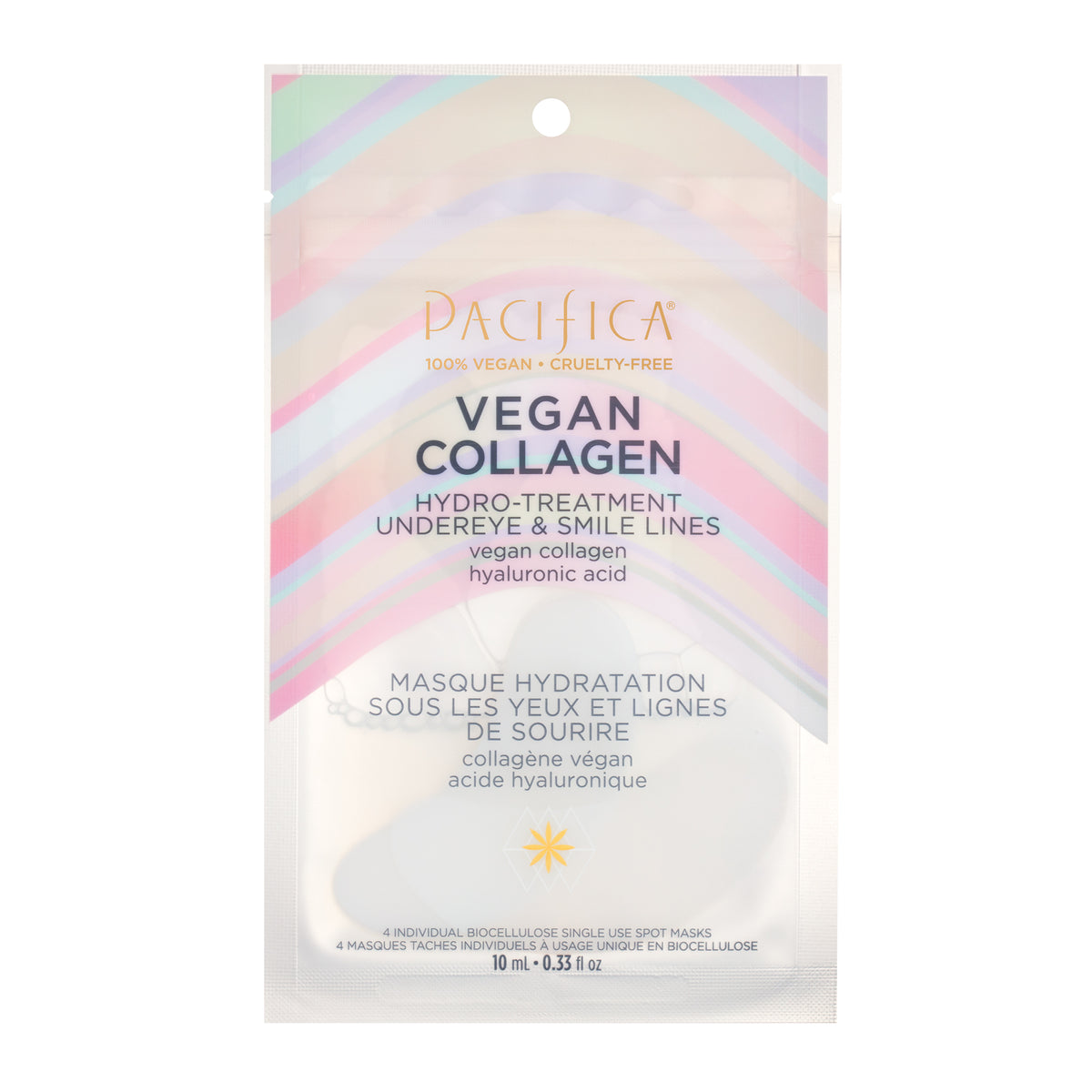 Vegan Collagen Hydro-Treatment Undereye & Smile Lines - 4pk - Skin Care - Pacifica Beauty