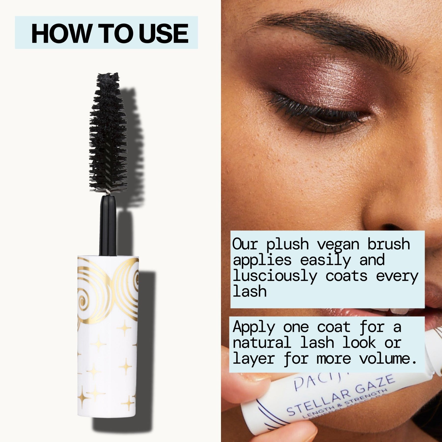 Stellar Gaze Length & Strength Mineral Mascara Mini - Pacifica