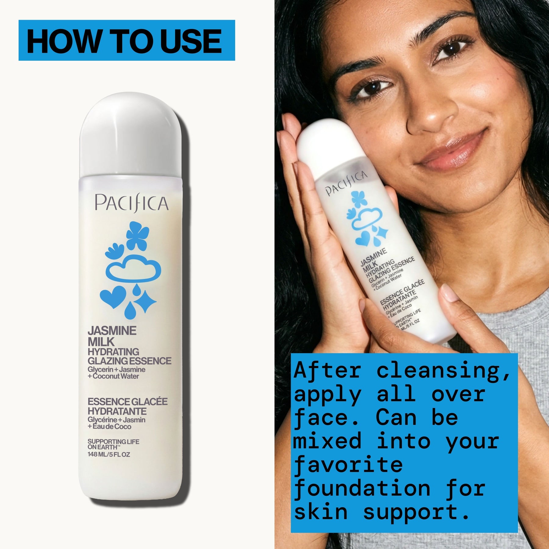 Jasmine Milk Hydrating Glazing Essence - Skin Care - Pacifica Beauty