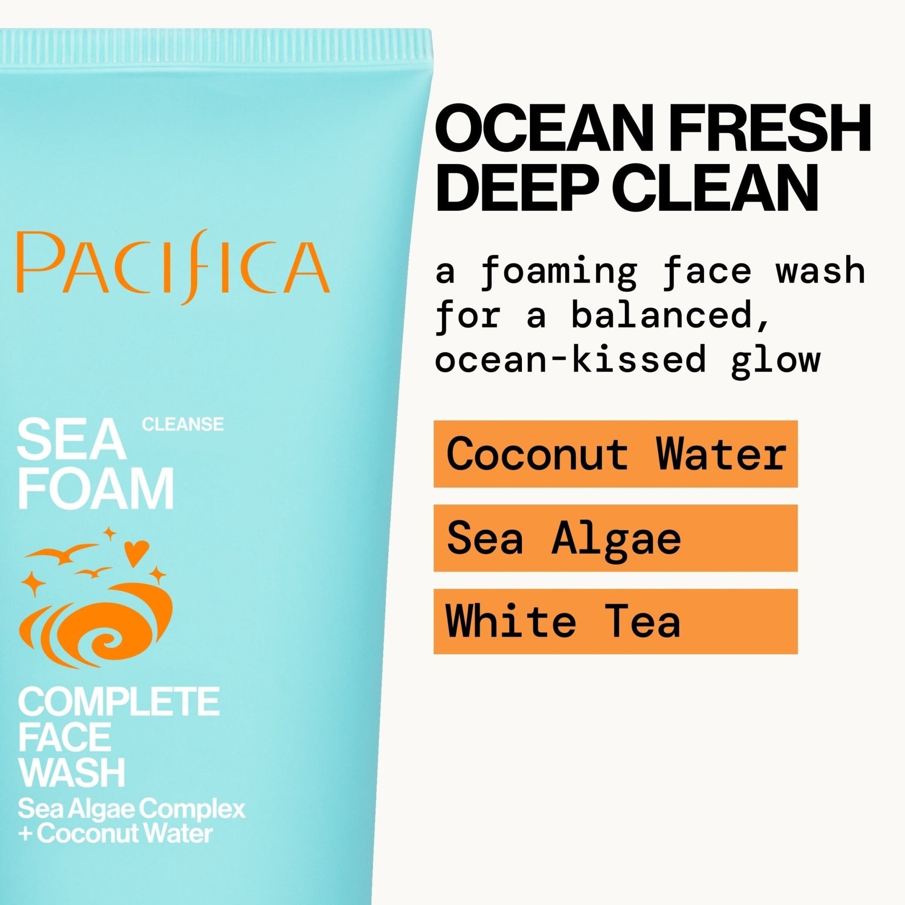 Sea Foam Complete Face Wash | Daily Facial Cleanser - Pacifica