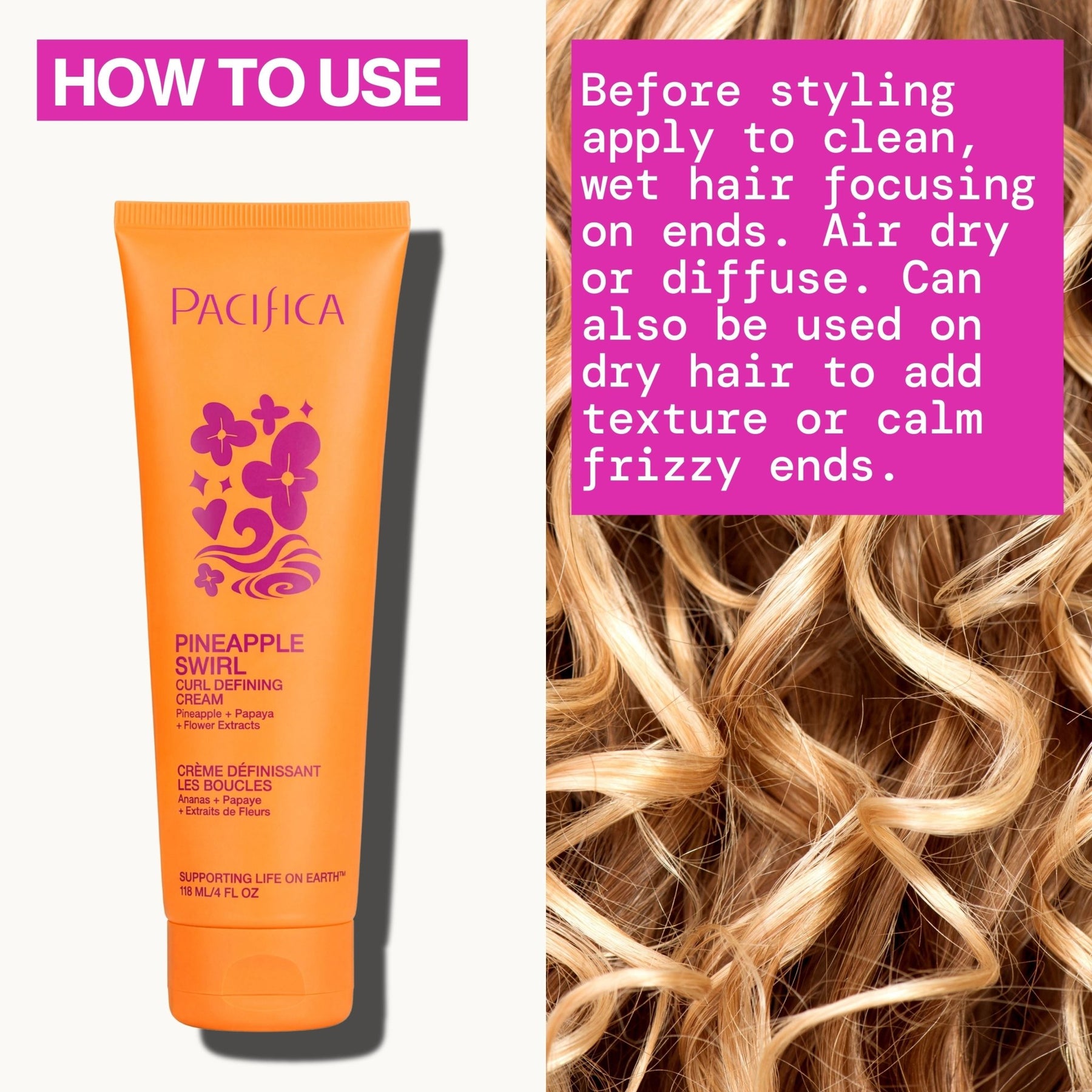 Pineapple Swirl Curl Defining Cream - Pacifica
