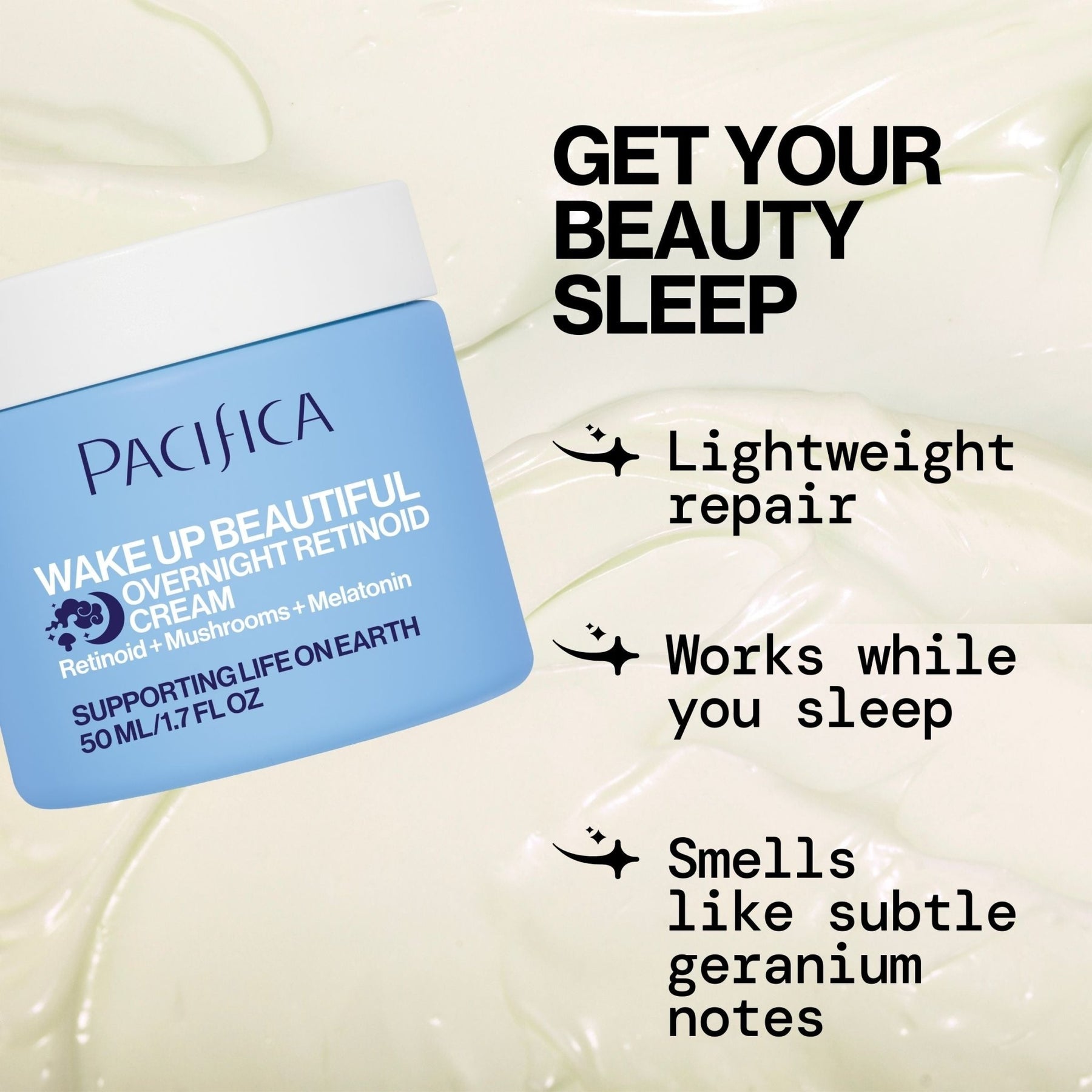 Wake Up Beautiful Overnight Retinoid Cream - Pacifica