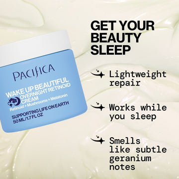 Wake Up Beautiful Overnight Retinoid Cream - Pacifica