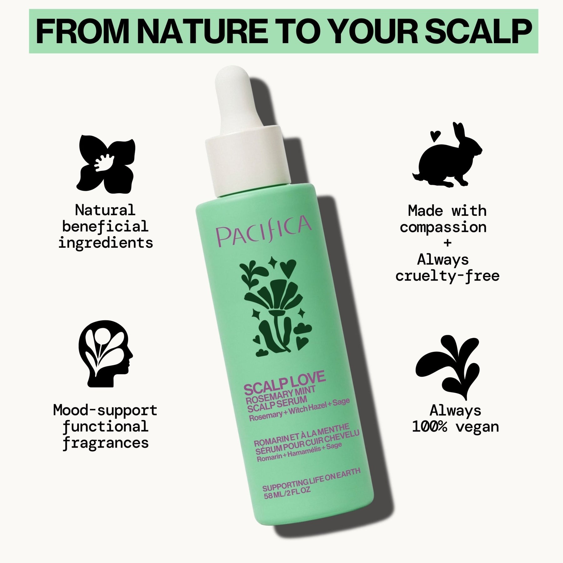 Scalp Love Rosemary Mint Serum - Pacifica