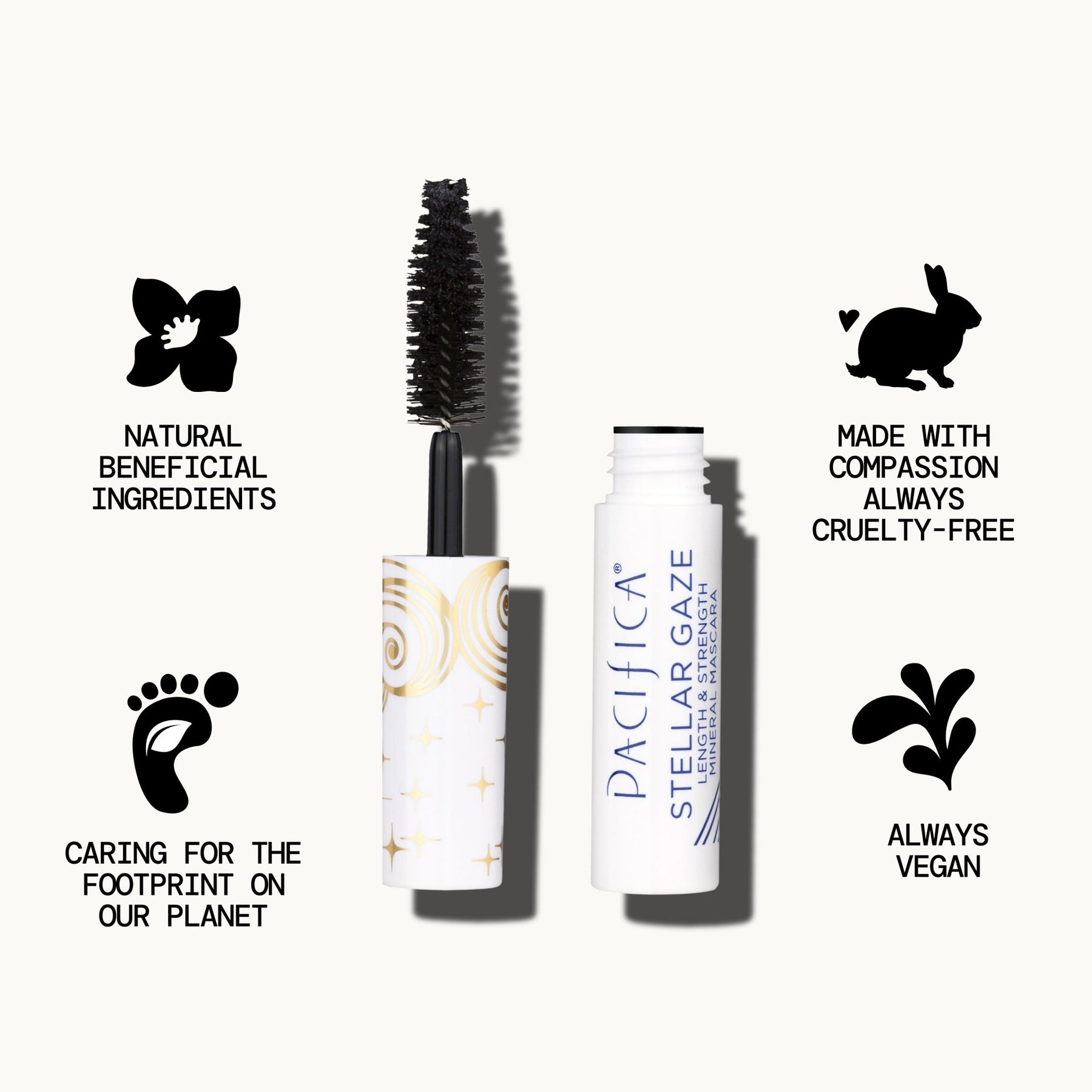 Stellar Gaze Length & Strength Mineral Mascara Mini - Pacifica