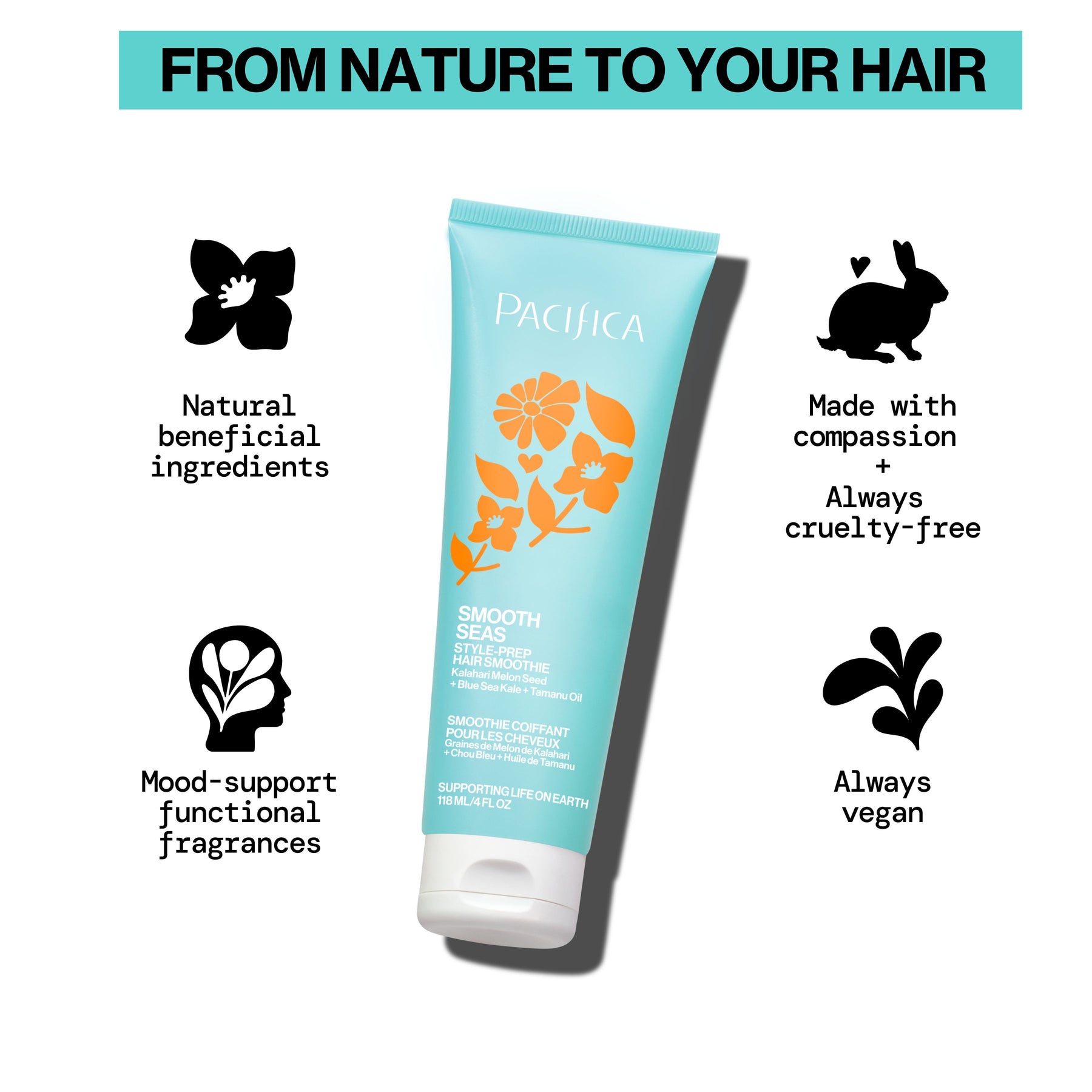 Smooth Seas Style Prep Smoothie - Haircare - Pacifica Beauty