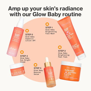 Glow Baby Brightening Peel Pads 10% AHA + BHA - Pacifica