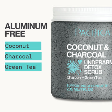 Coconut & Charcoal Underarm Detox Scrub - Pacifica