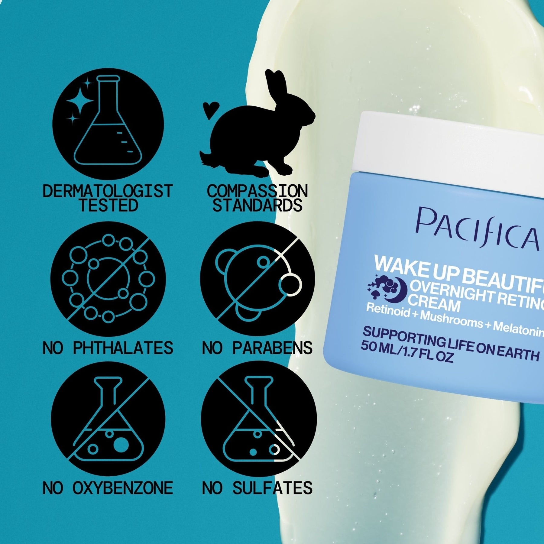 Wake Up Beautiful Overnight Retinoid Cream - Pacifica