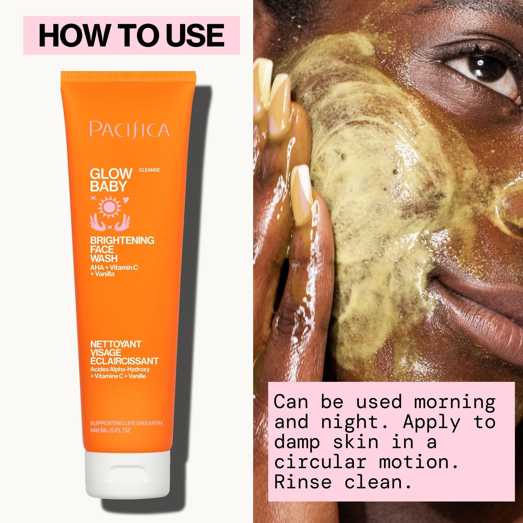 Glow Baby Brightening Face Wash - Pacifica