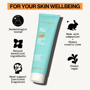 Sea Foam Complete Face Wash | Daily Facial Cleanser - Pacifica