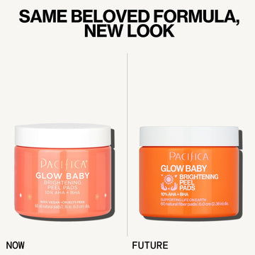 Glow Baby Brightening Peel Pads 10% AHA + BHA - Pacifica