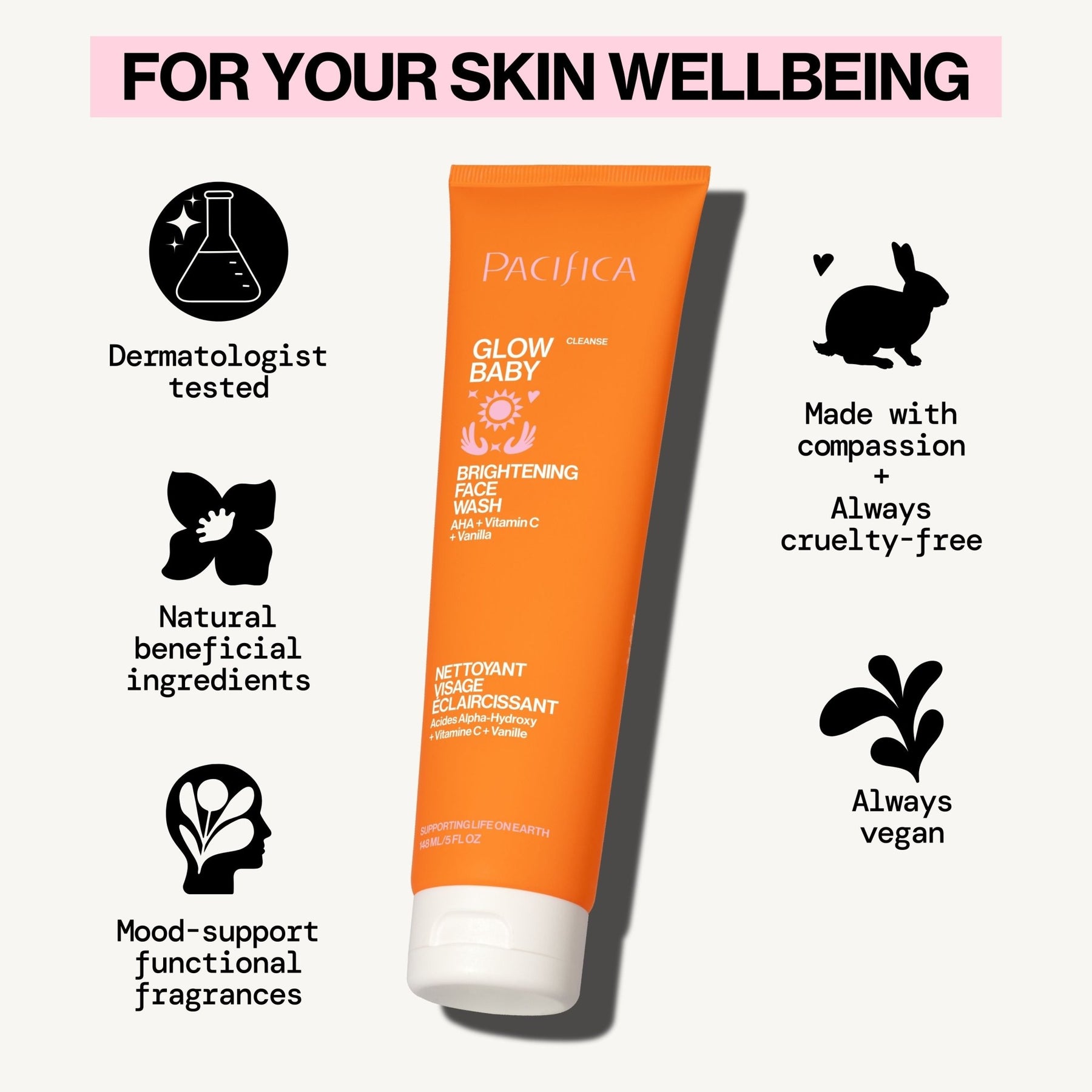 Glow Baby Brightening Face Wash - Pacifica