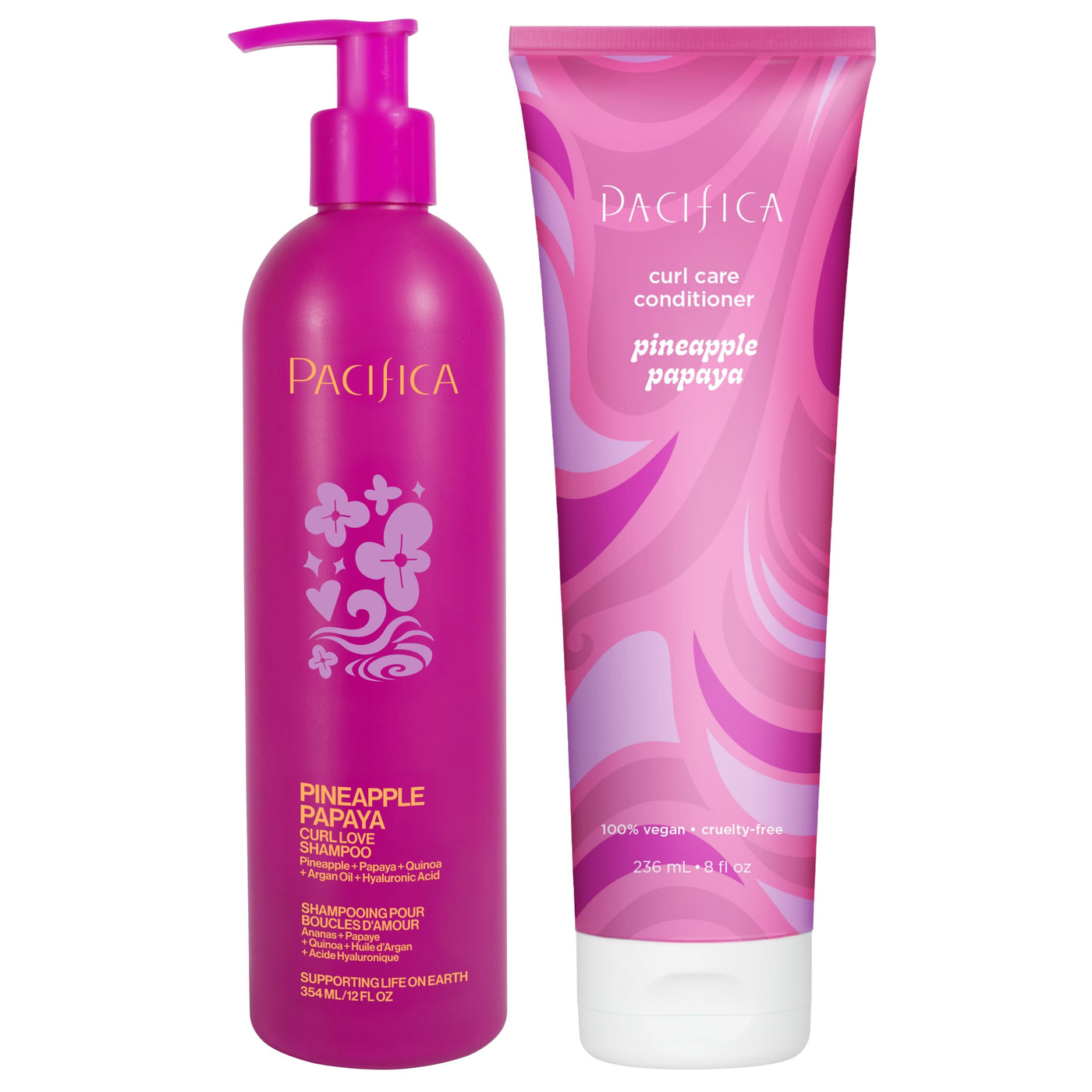 Pineapple Papaya Curl Care Bundle - - Pacifica Beauty