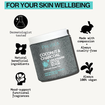 Coconut & Charcoal Underarm Detox Scrub - Pacifica