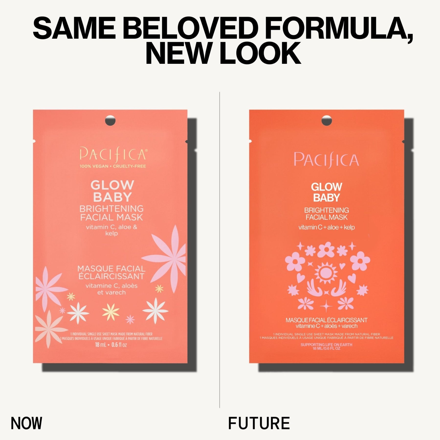 Glow Baby Brightening Facial Mask - Pacifica