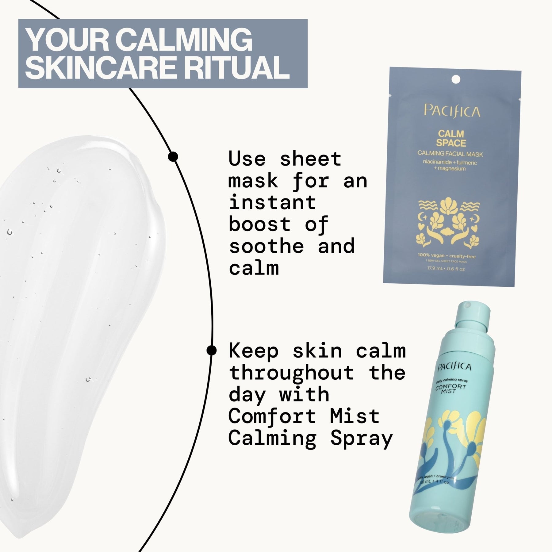 Calm Space Calming Facial Mask - Pacifica