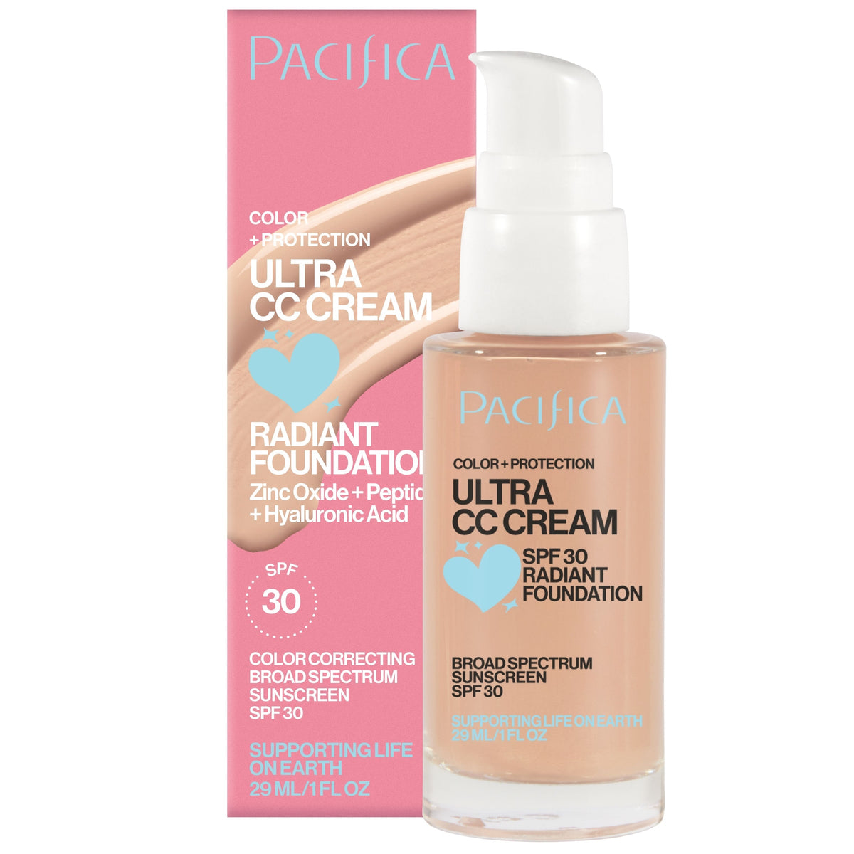 Ultra CC Cream Radiant Foundation SPF30 - Makeup - Pacifica Beauty