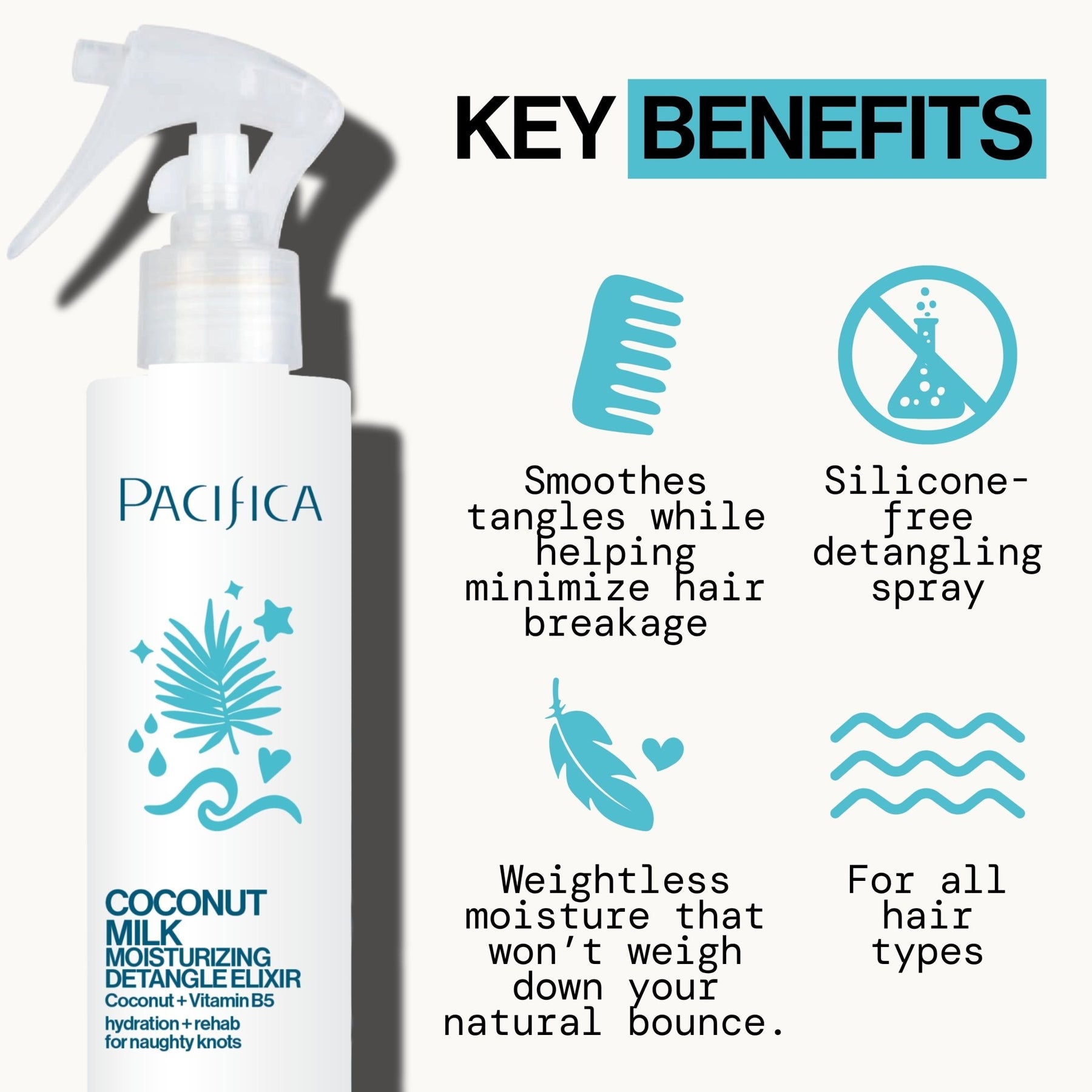 Coconut Milk Detangle Elixir - Pacifica