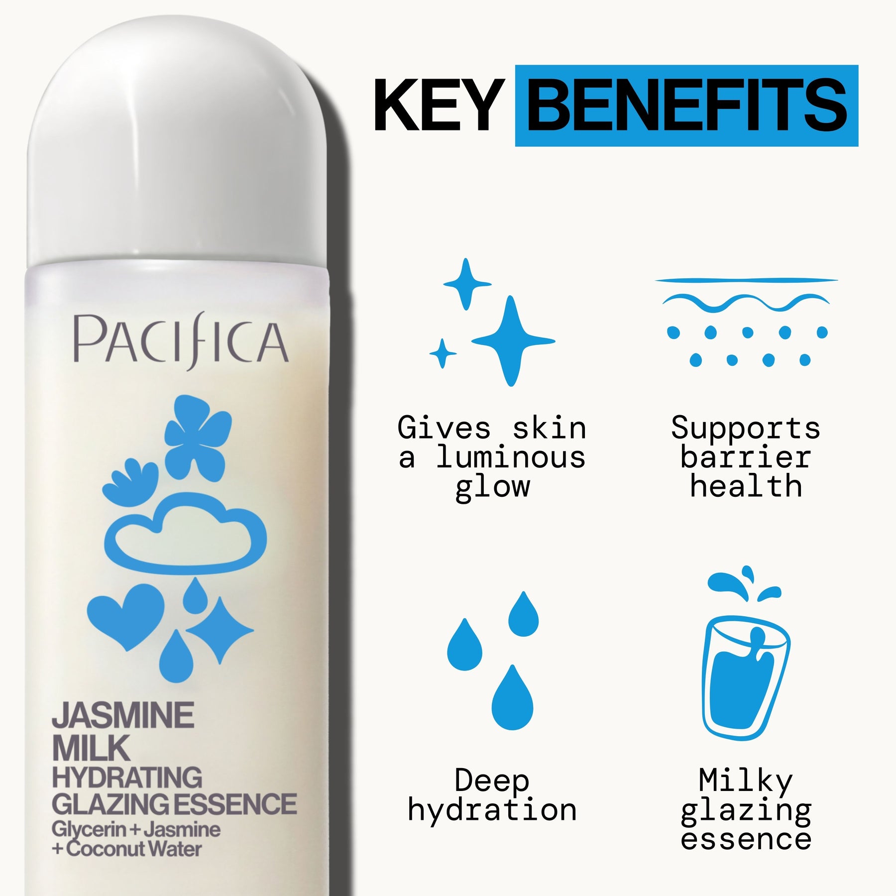 Jasmine Milk Hydrating Glazing Essence - Skin Care - Pacifica Beauty