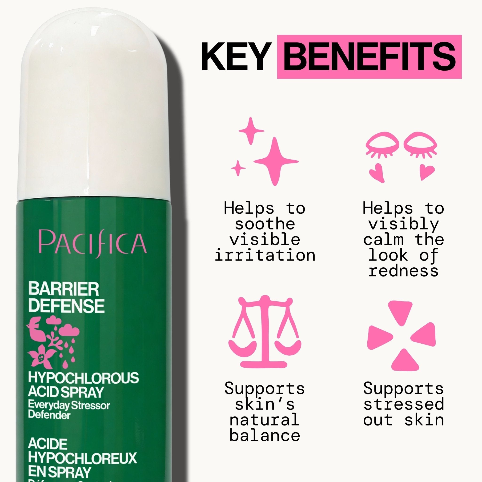 Barrier Defense Hypochlorous Acid Daily Spray | Facial Mist | Pacifica