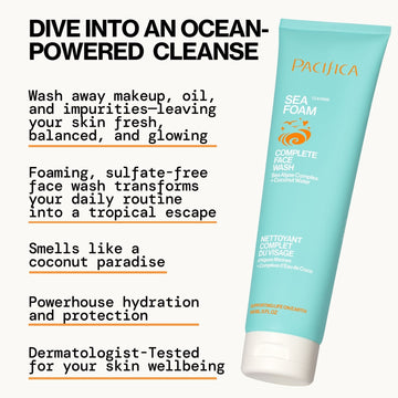 Sea Foam Complete Face Wash | Daily Facial Cleanser - Pacifica