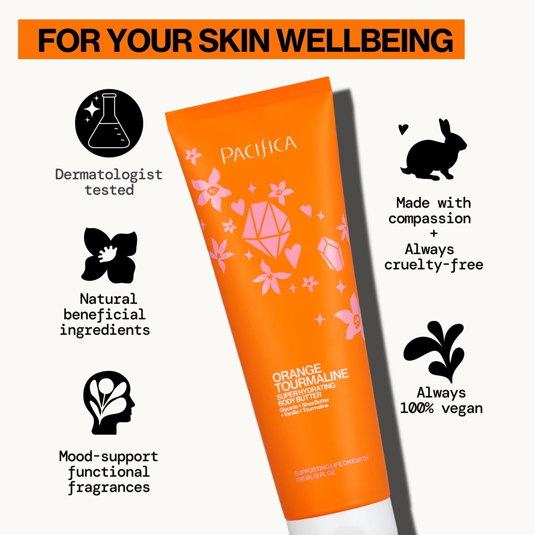 Orange Tourmaline Super Hydrating Body Butter - Pacifica
