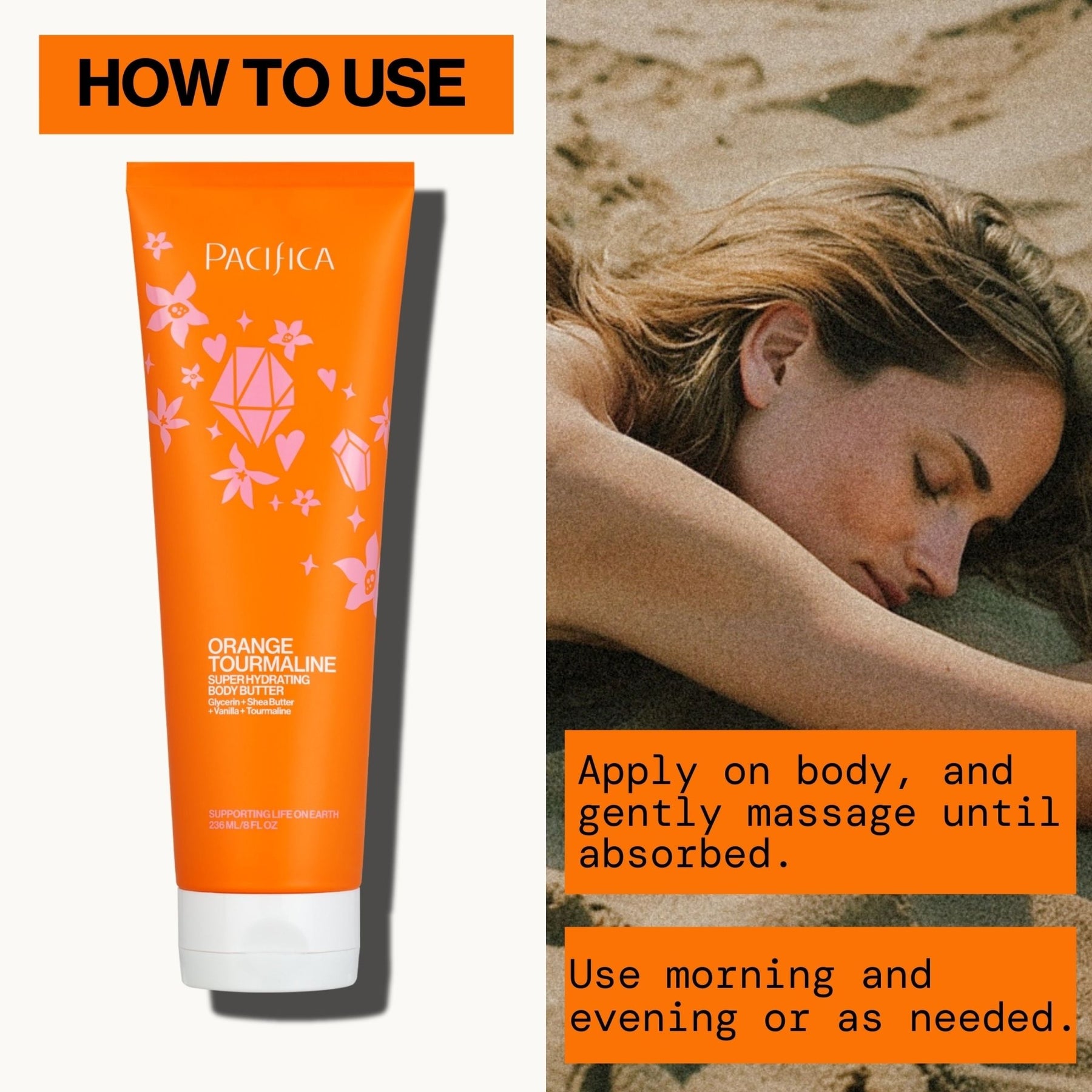 Orange Tourmaline Super Hydrating Body Butter - Pacifica