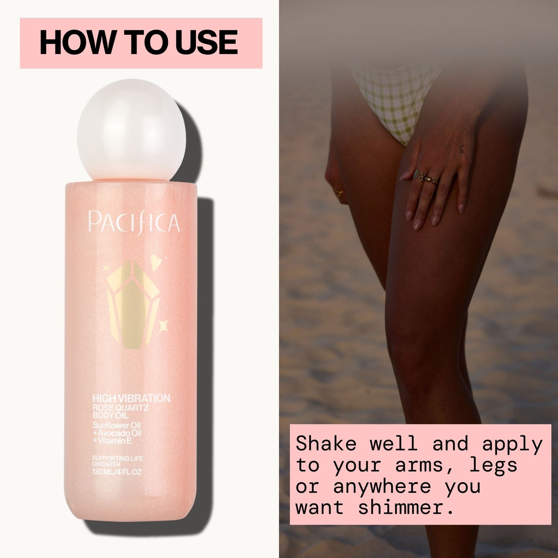 High Vibration Rose Quartz Body Oil High Vibration Rose Quartz Body Oil