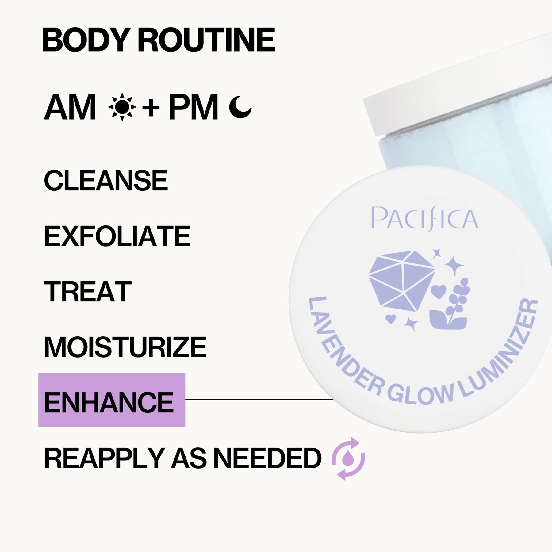 Lavender Glow Luminizer Moon - Kissed Body Jelly - Pacifica