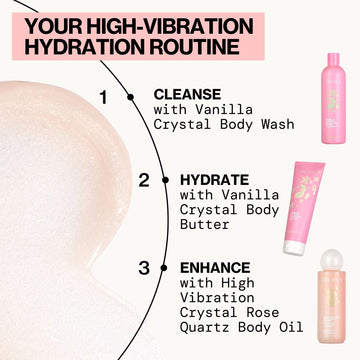 High Vibration Rose Quartz Body Oil - Pacifica