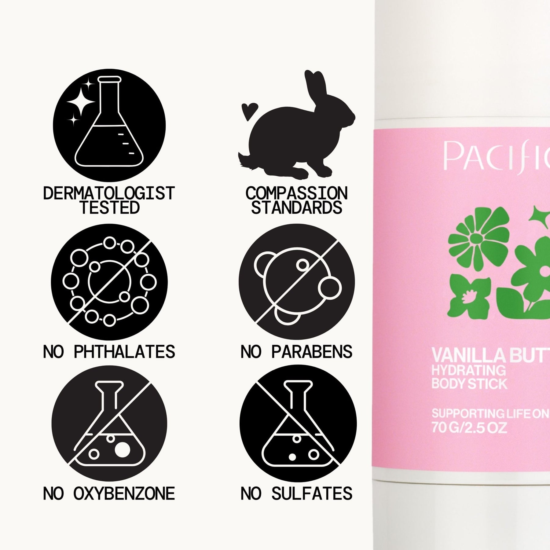 Vanilla Butter Hydrating Body Stick - Pacifica