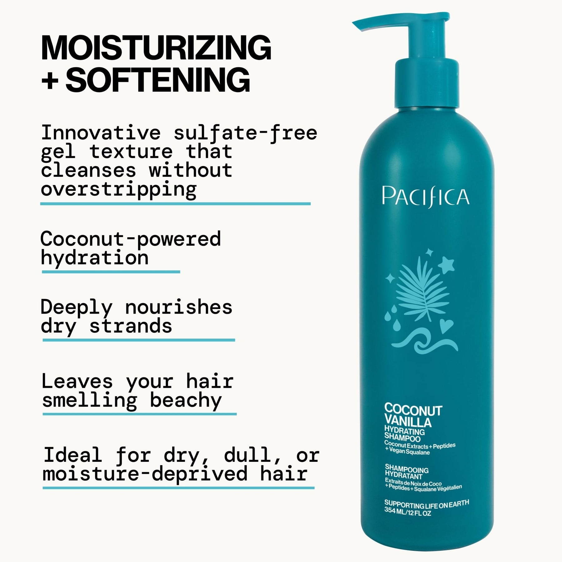 Coconut Vanilla Hydrating Shampoo - Pacifica