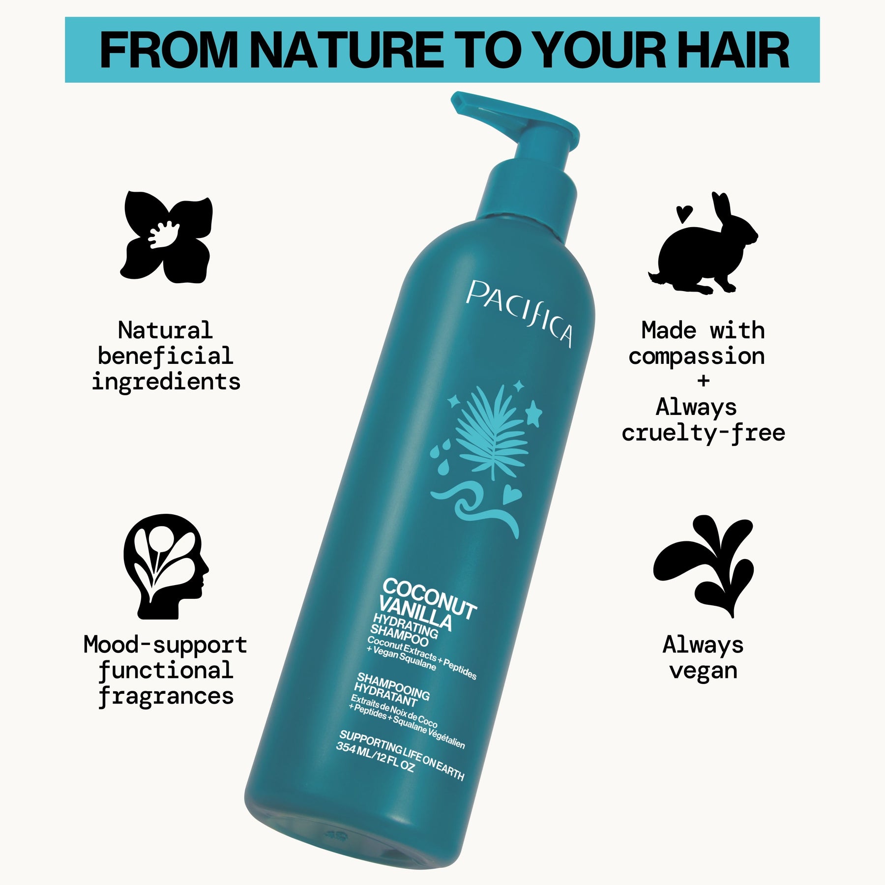 Coconut Vanilla Hydrating Shampoo - Haircare - Pacifica Beauty