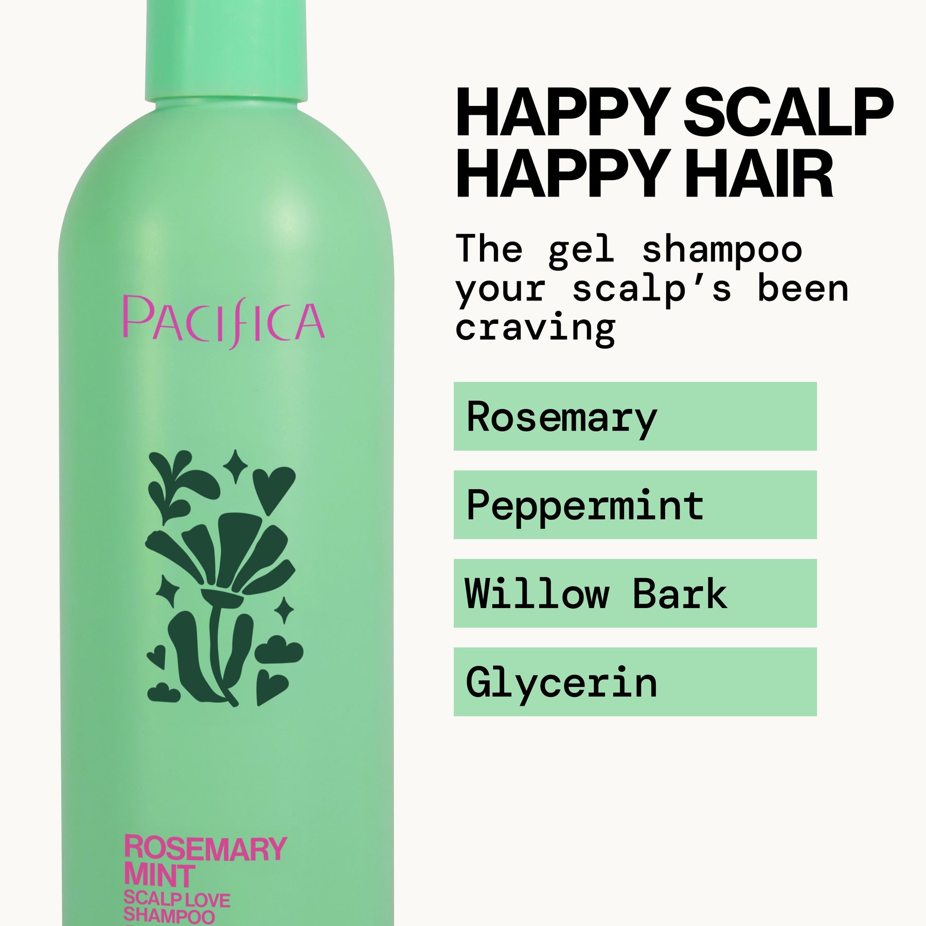 Rosemary Mint Scalp Love Shampoo - Haircare - Pacifica Beauty