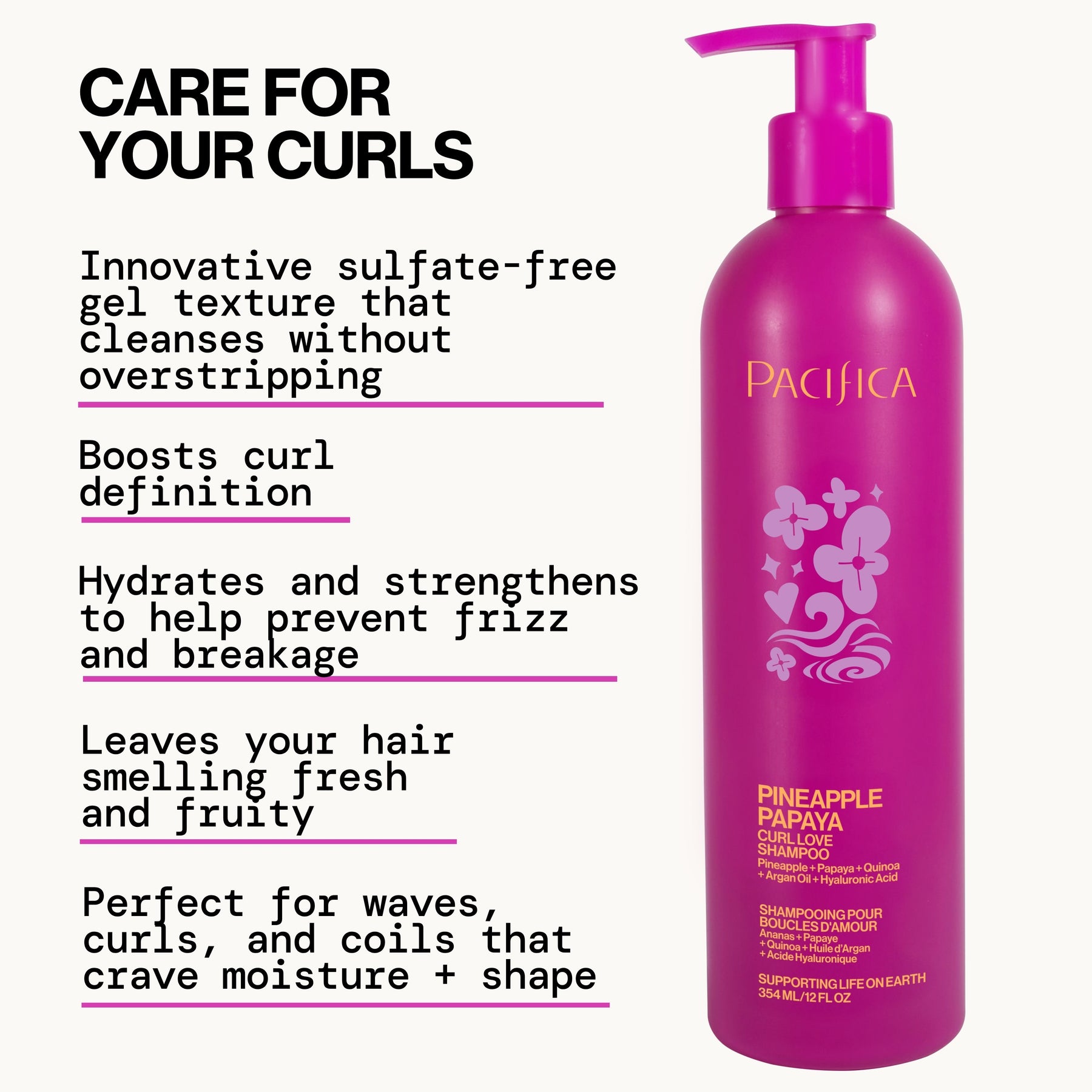 Pineapple Papaya Curl Love Shampoo - Haircare - Pacifica Beauty