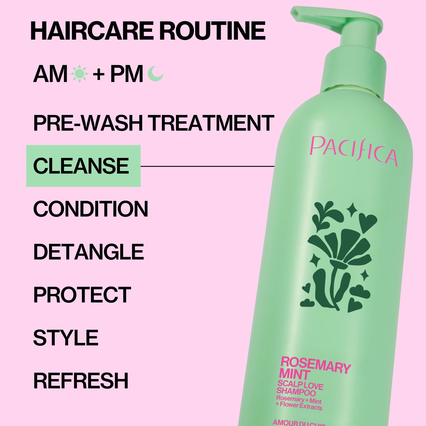 Rosemary Mint Scalp Love Shampoo - Haircare - Pacifica Beauty